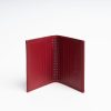 Clearance E.Marinella Burgundy Leather Folding Card Holder - 10 Compartments