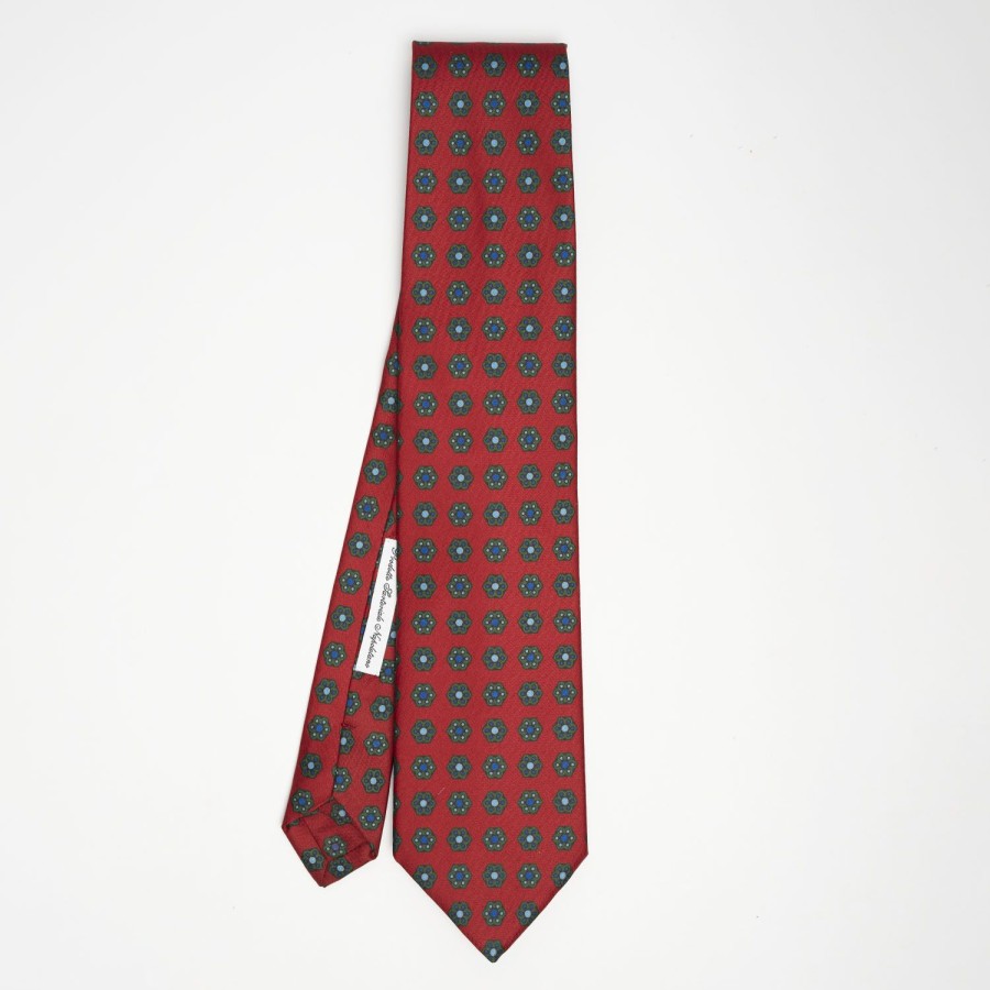 Best E.Marinella Burgundy Archivio Collection Silk Tie 1952_08