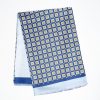 Best E.Marinella Dark And Light Blue Double Silk Scarf