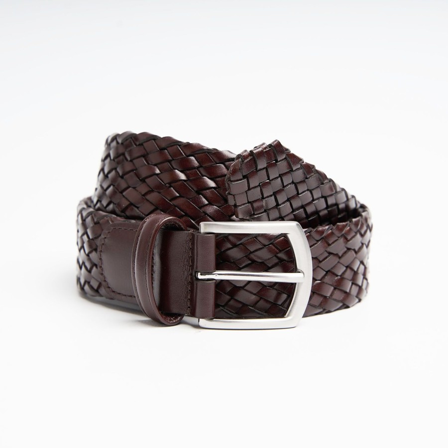 Best E.Marinella Hand-Woven Leather Belt 35 Mm