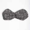 New E.Marinella Black Headscarf Twist - Archivio Pattern