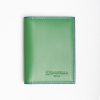 New E.Marinella Dark Green Smooth Leather Folding Card Holder - 10 Compartments