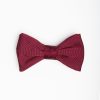 Wholesale E.Marinella Burgundy Pre-Knotted Silk Bowtie - Solid Color