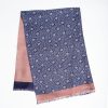 Hot E.Marinella Midnight Blue And Pink Double Silk Scarf