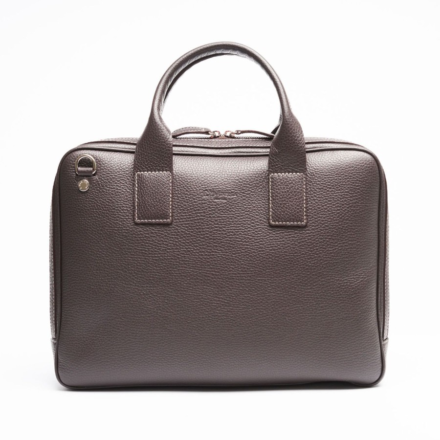 Wholesale E.Marinella Dark Brown Leather Briefcase