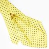 Best E.Marinella Yellow 7 Fold Sartorial Silk Tie - Small Flower Pattern