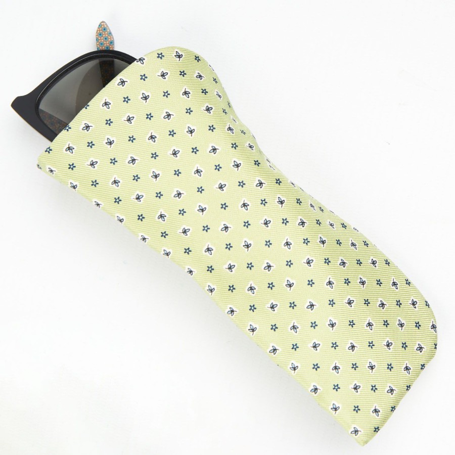 Best E.Marinella Light Green Silk Glasses Case