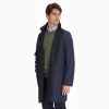 Online E.Marinella Blue Double-Faced Wool And Cashmere Coat