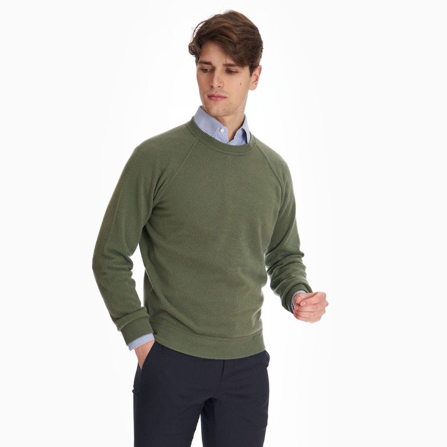 Best E.Marinella Light Green Cashmere Sweatshirt