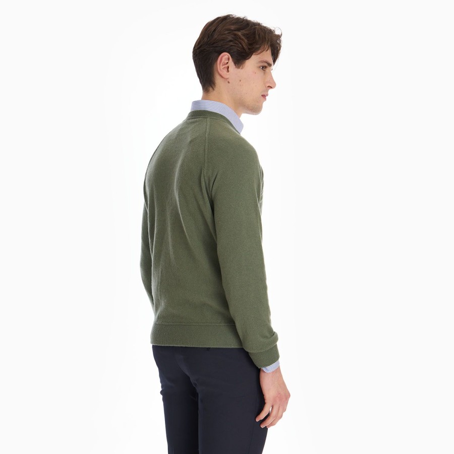 Best E.Marinella Light Green Cashmere Sweatshirt